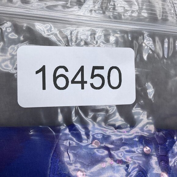 Catherines Top Women 5XLarge 34/36W Blue Purple‎ Embellished Batik Tunic Boho - Picture 11 of 11